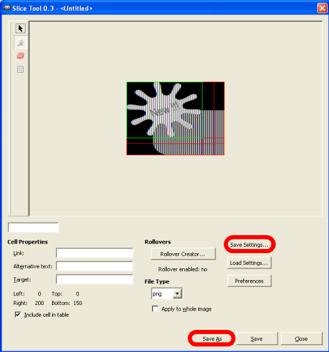 Slice Tool inside Gimp