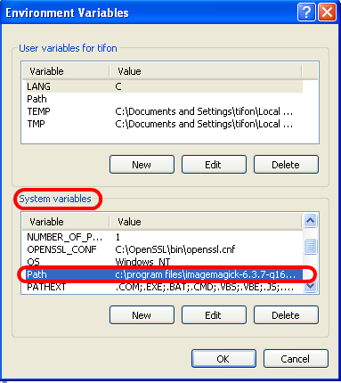 Windows Environment Variables