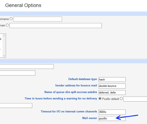 postfix user name check