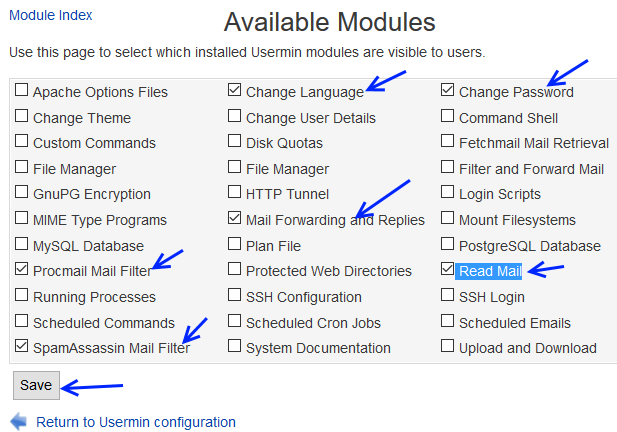 webmin default port