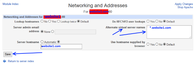 Virtual host Networking and Addresses edit