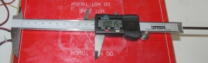 digital caliper measures x distance