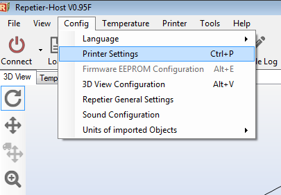 repetier host configure