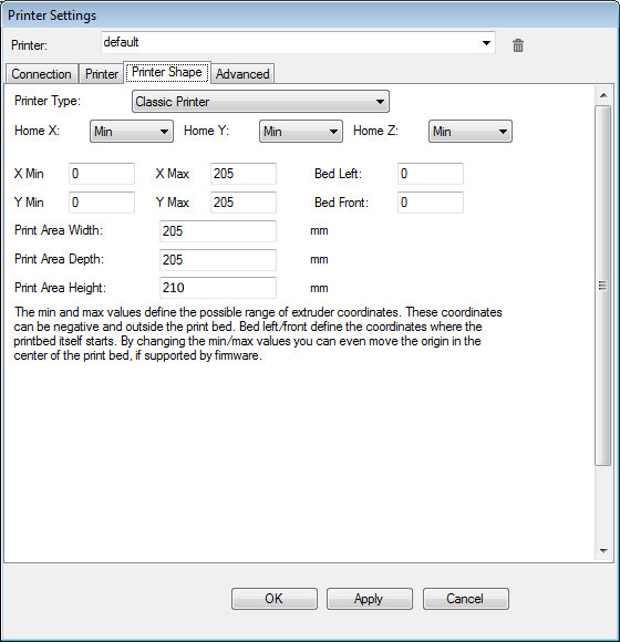 repetier host settings 3