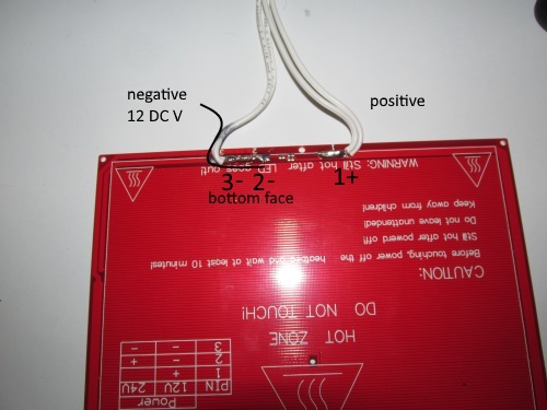 soldering heatbed with 12V configuration