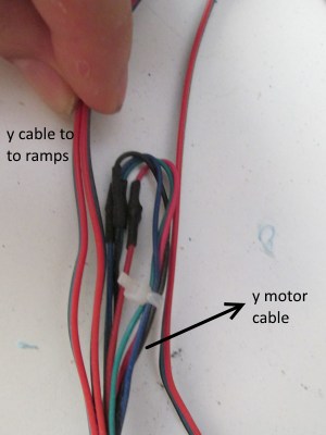 soldering y motor cable