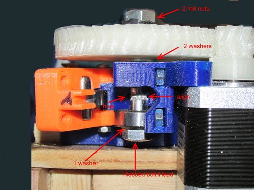 Greg's wade v3 direct extruder for  prusa i3