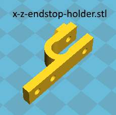 x z axis holder