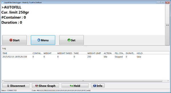 LiquidFiller Data under Windows Connected