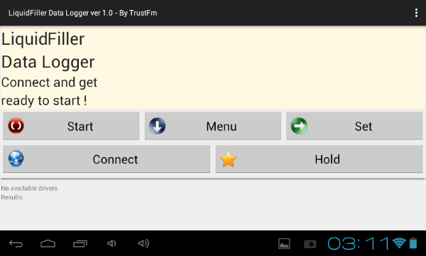 LiquidFiller Data Logger Android