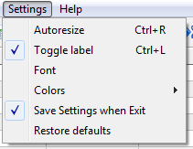 CSVpad settings section