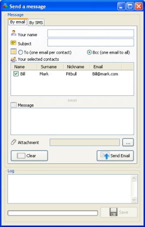 Send emails using Contact Contacts