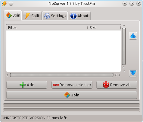 Join panel of NoZip