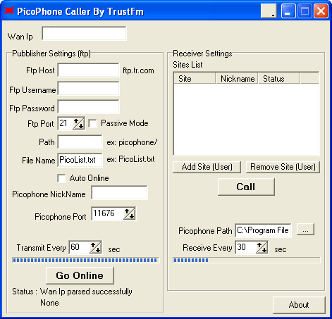 Picophone Caller screenshot