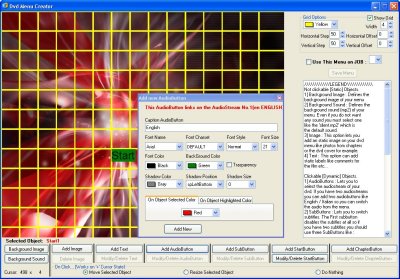 Avi2Dvd WYSIWYG Dvd Menu Editor