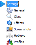 Settings of the Desktop Zoomer